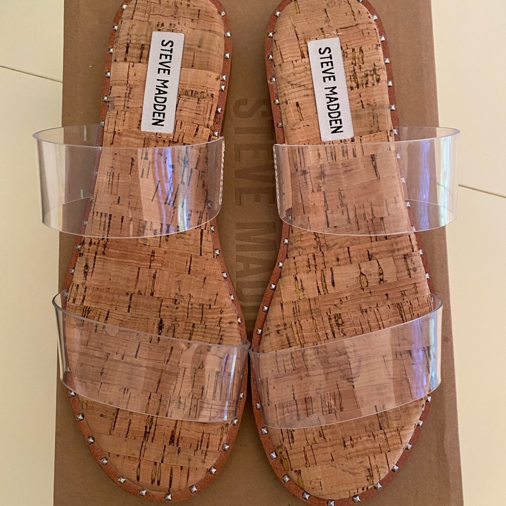 Steve Madden Ivara clear slide